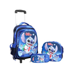 16 Inch  Trolley Bag Set - Stitch - Blue